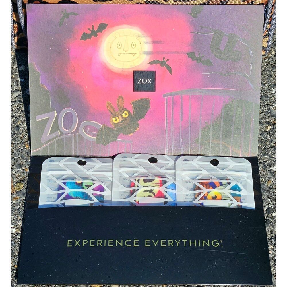 ZOX HALLOWEEN ZOO 2023 - llama mummy sloth MEDIUM pack ART envelope WRISTBANDS - Picture 9 of 12